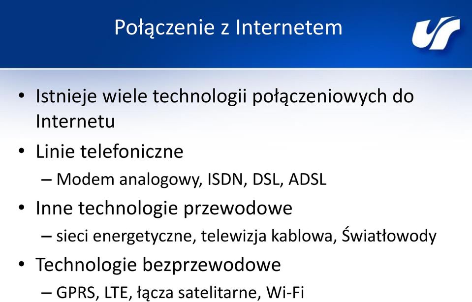 Inne technologie przewodowe sieci energetyczne, telewizja kablowa,