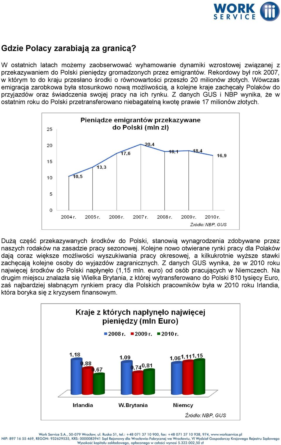 Wówczas emigracja zarobkowa była stosunkowo nową możliwością, a kolejne kraje zachęcały Polaków do przyjazdów oraz świadczenia swojej pracy na ich rynku.