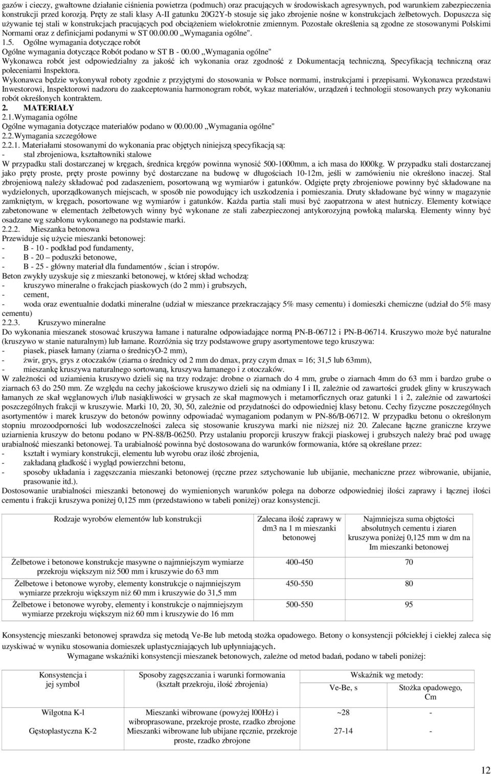 Dopuszcza się używanie tej stali w konstrukcjach pracujących pod obciążeniem wielokrotnie zmiennym. Pozostałe określenia są zgodne ze stosowanymi Polskimi Normami oraz z definicjami podanymi w ST 00.