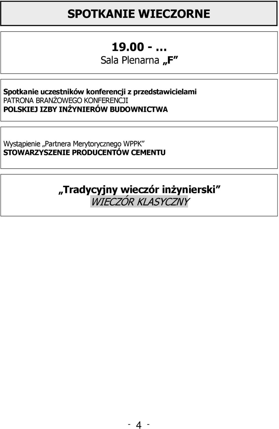 BRANŻOWEGO KONFERENCJI POLSKIEJ IZBY INŻYNIERÓW BUDOWNICTWA