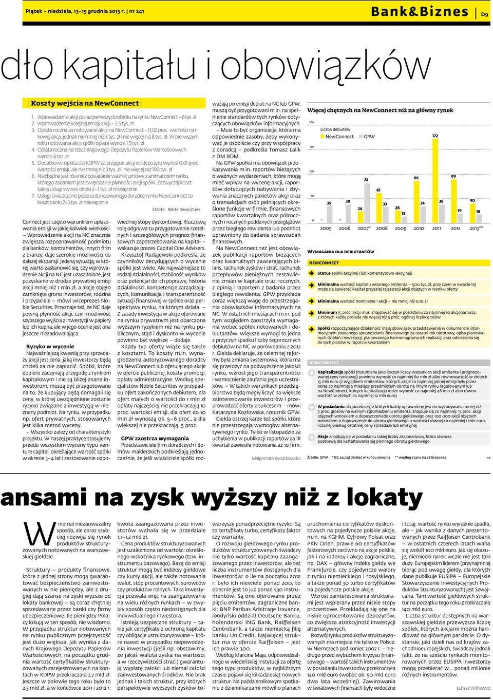 zł 4. Opłata roczna na rzecz Krajowego Depozytu Papierów Wartościowych wynosi 6 tys. zł 5. Dodatkowo opłata dla KDPW za przyjęcie akcji do depozytu wynosi 0,01 proc.