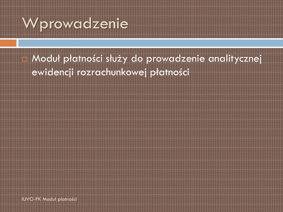 prowadzenie analitycznej