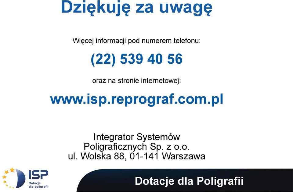 internetowej: www.isp.reprograf.com.
