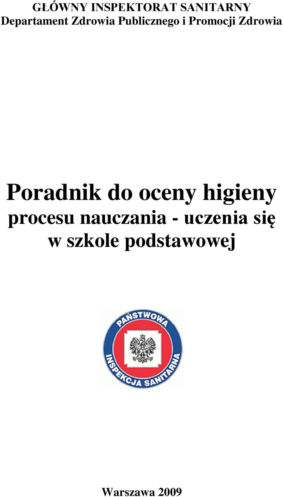 Poradnik do oceny higieny procesu