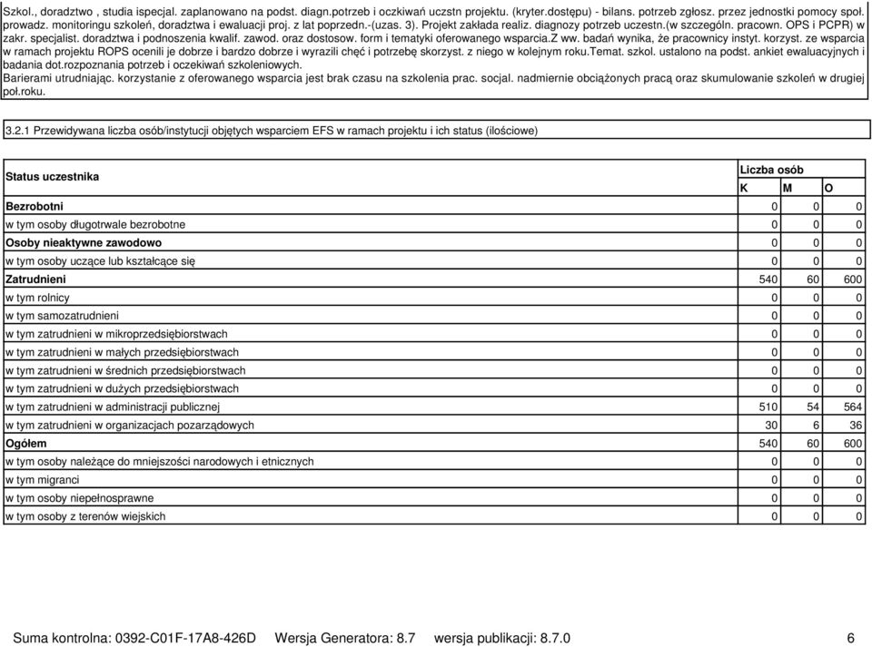 doradztwa i podnoszenia kwalif. zawod. oraz dostosow. form i tematyki oferowanego wsparcia.z ww. badań wynika, że pracownicy instyt. korzyst.