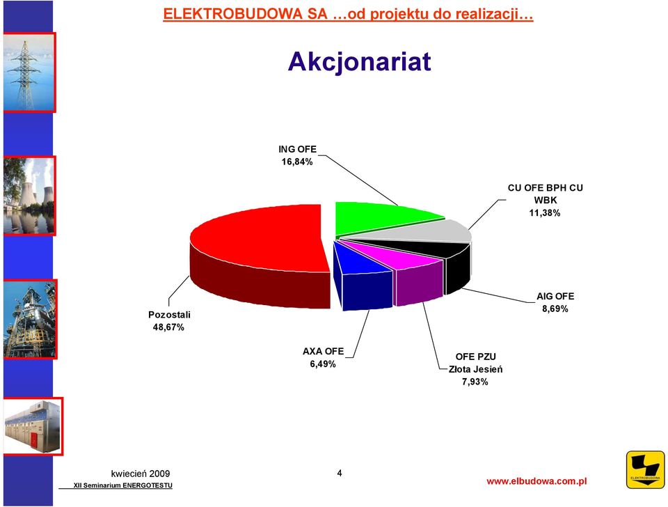 48,67% AIG OFE 8,69% AXA OFE