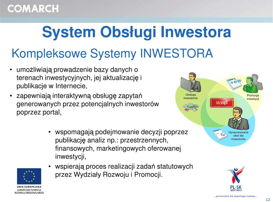 inwestorów poprzez portal, wspomagają podejmowanie decyzji poprzez publikację analiz np.