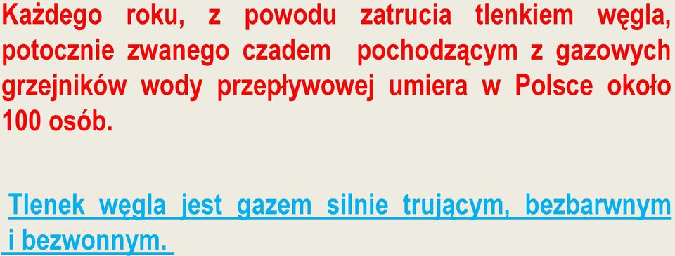 grzejników wody przepływowej umiera w Polsce około 100