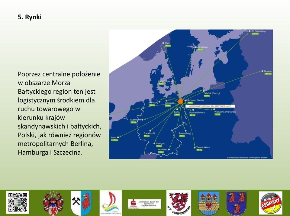 towarowego w kierunku krajów skandynawskich i bałtyckich,