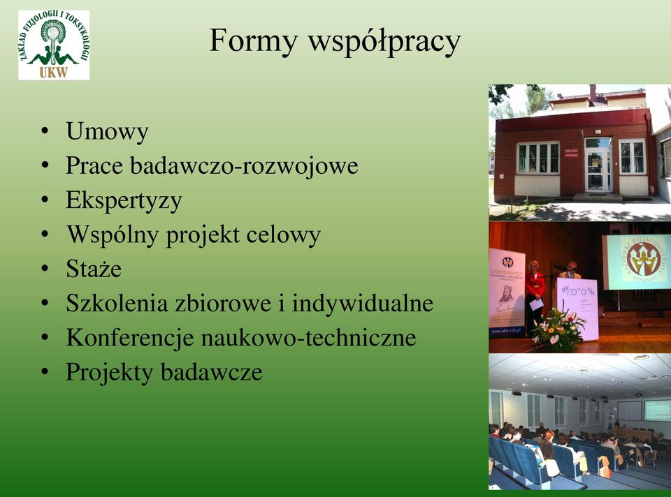 projekt celowy Staże Szkolenia zbiorowe i