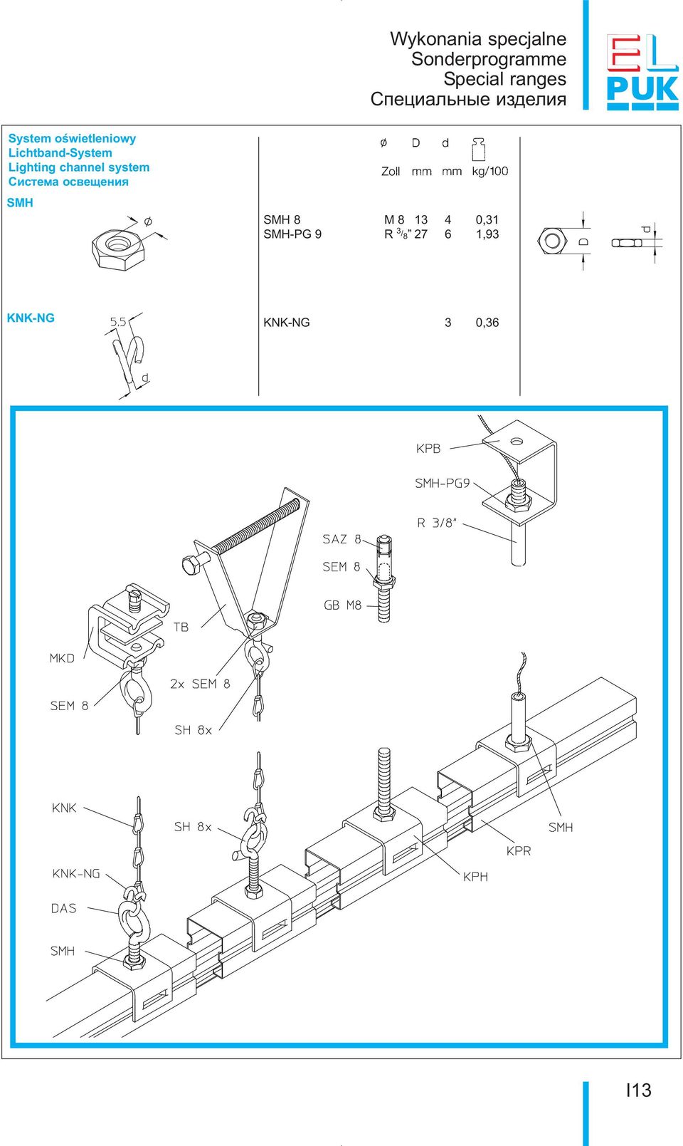 Lichtband-System Lighting channel system Система