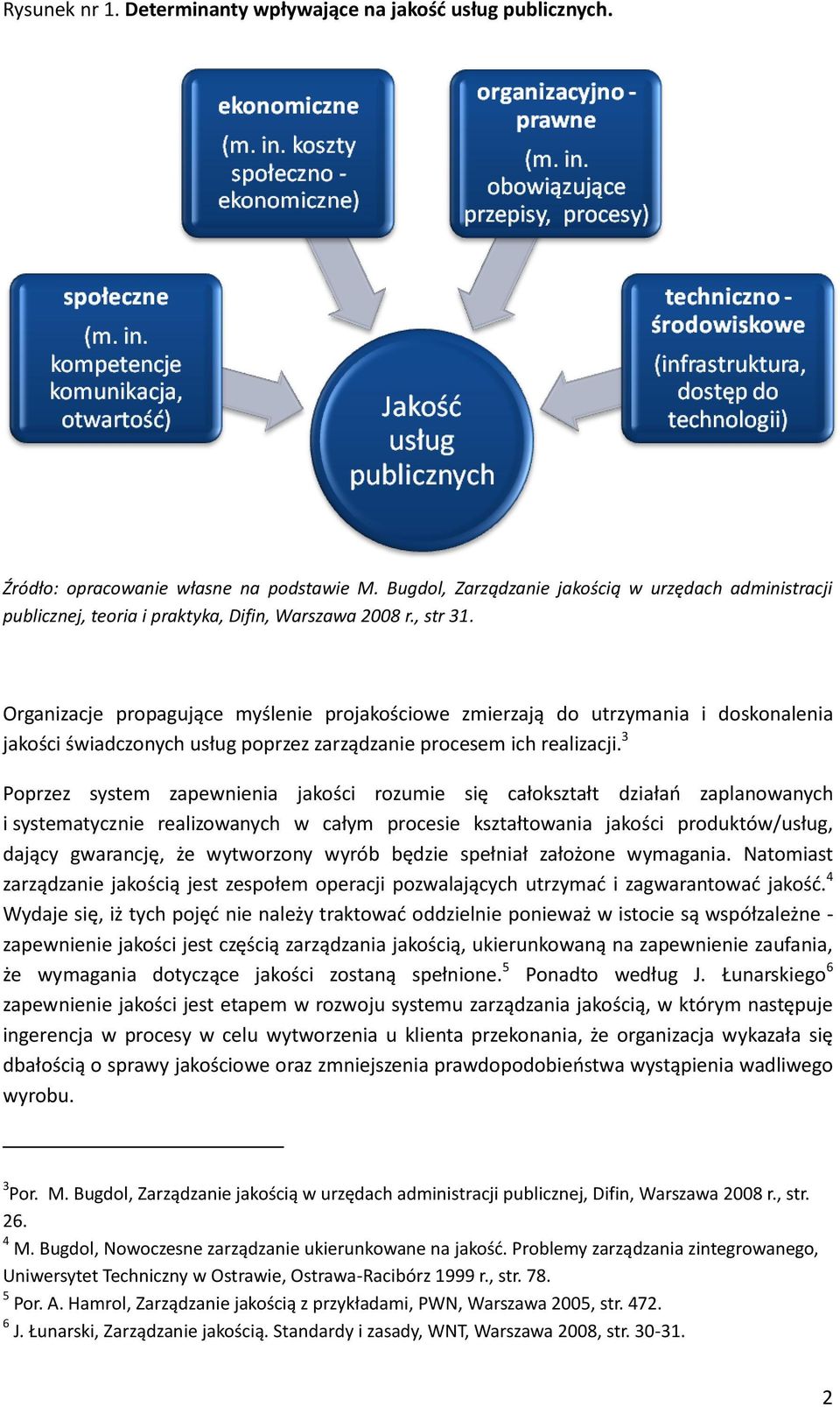 Organizacje prpagujące myślenie prjakściwe zmierzają d utrzymania i dsknalenia jakści świadcznych usług pprzez zarządzanie prcesem ich realizacji.