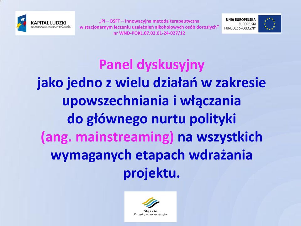 głównego nurtu polityki (ang.