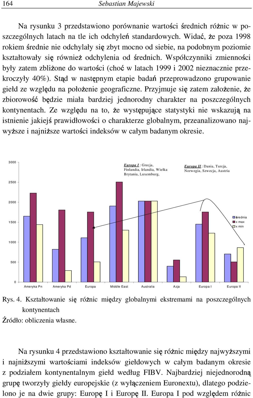 Współczynniki zmienno ci były zatem zbli one do warto ci (cho w latach 1999 i 2002 nieznacznie przekroczyły 40%).