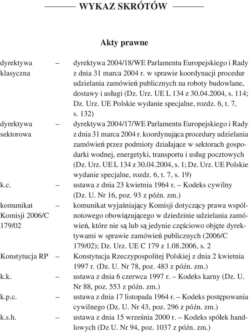 132) dyrektywa 2004/17/WE Parlamentu Europejskiego i Rady z dnia 31 marca 2004 r.