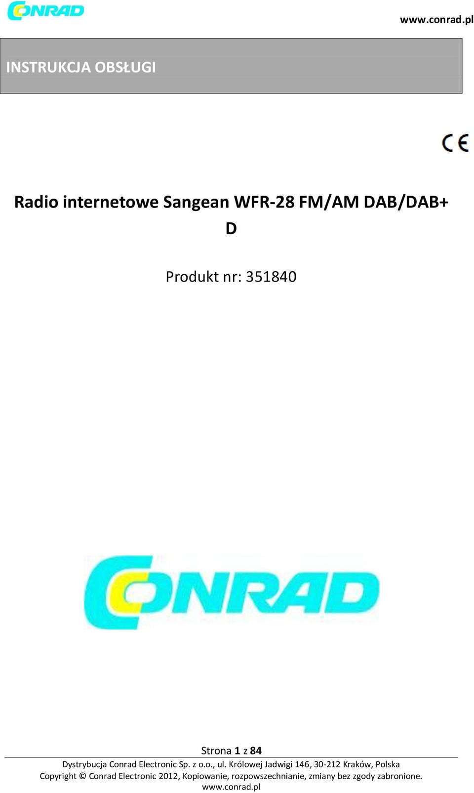 WFR-28 FM/AM DAB/DAB+ D