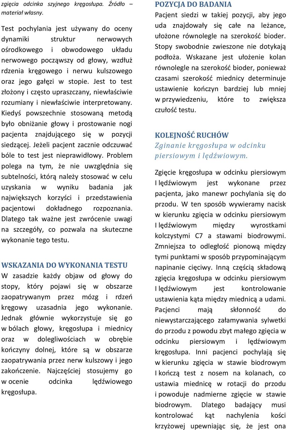 Jest to test złożony i często upraszczany, niewłaściwie rozumiany i niewłaściwie interpretowany.