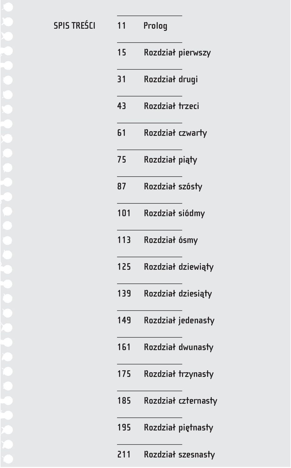 ósmy 125 Rozdział dziewiąty 139 Rozdział dziesiąty 149 Rozdział jedenasty 161 Rozdział