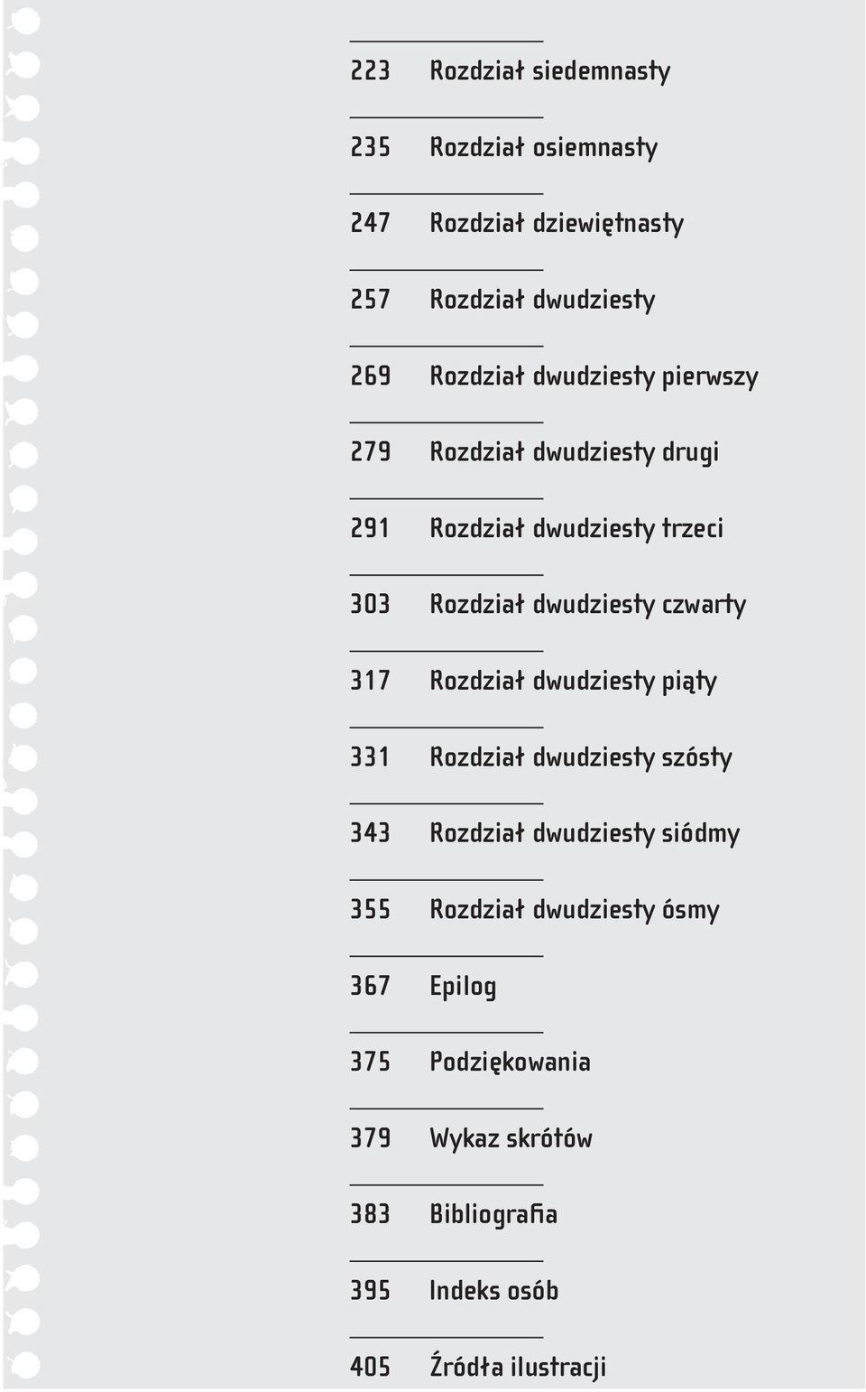 dwudziesty czwarty 317 Rozdział dwudziesty piąty 331 Rozdział dwudziesty szósty 343 Rozdział dwudziesty siódmy