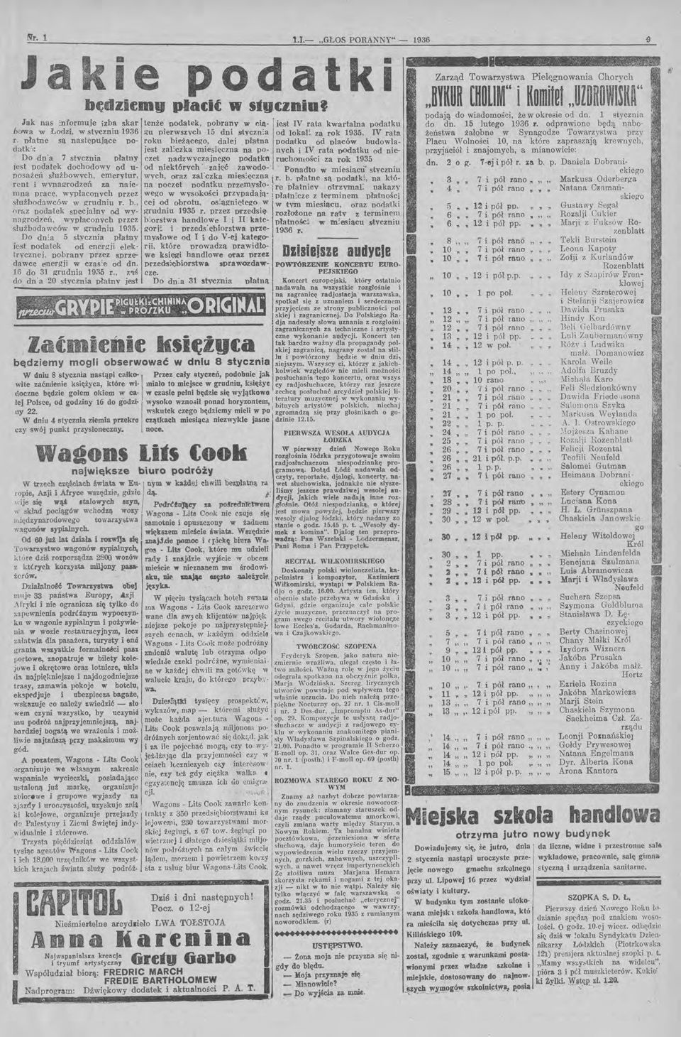 prace, wypłaconych Drzez służbodaw{)6w w grudniu r. b., OniZ Doda,tek specjaim.v od wynagrodzeń, wypłaconych przez służbodawcó'w w grudniu 1935. Do dn:a 5 stycznia płatny ie.