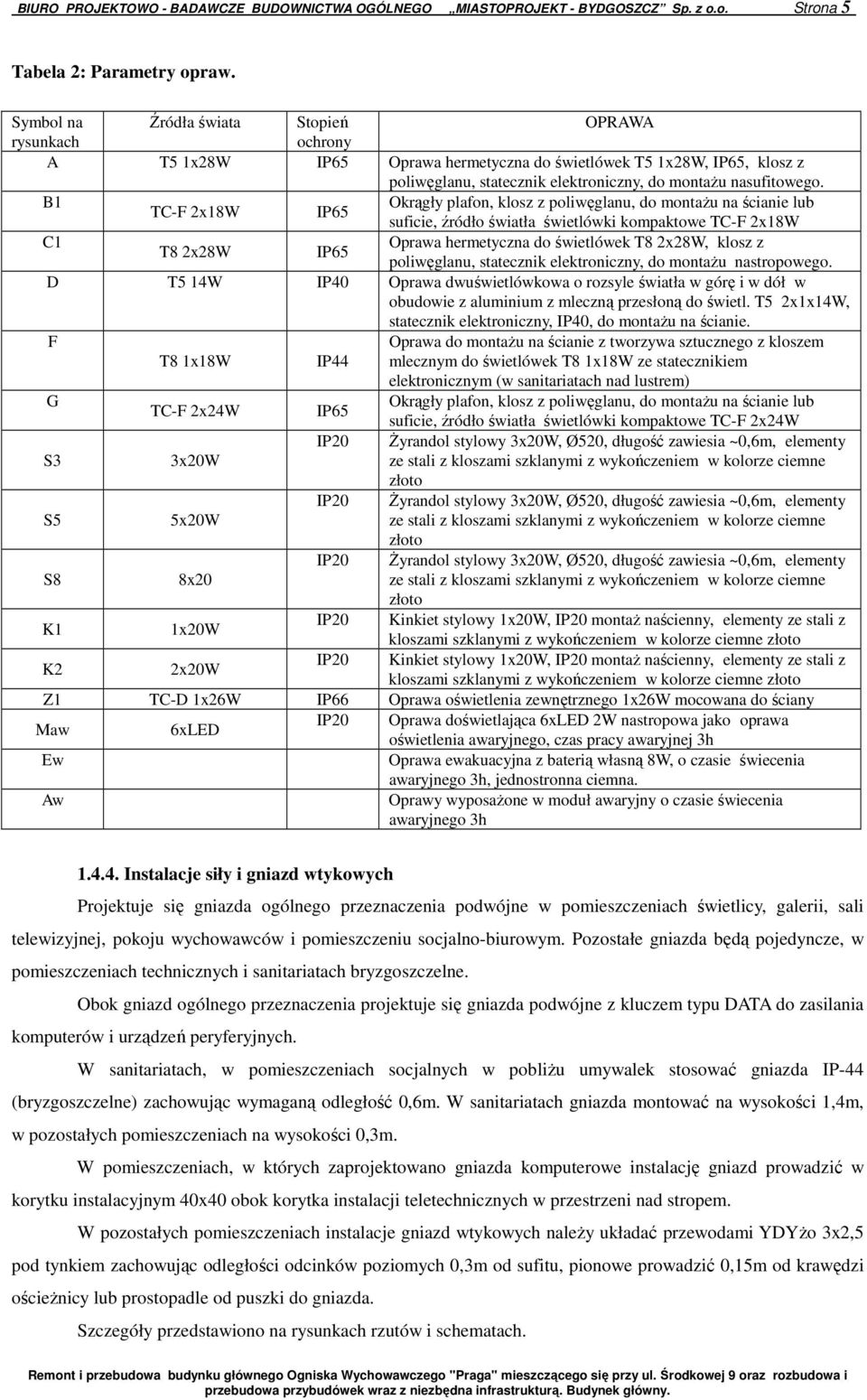 B1 Okrągły plafon, klosz z poliwęglanu, do montażu na ścianie lub TC-F 2x18W IP65 suficie, źródło światła świetlówki kompaktowe TC-F 2x18W C1 Oprawa hermetyczna do świetlówek T8 2x28W, klosz z T8