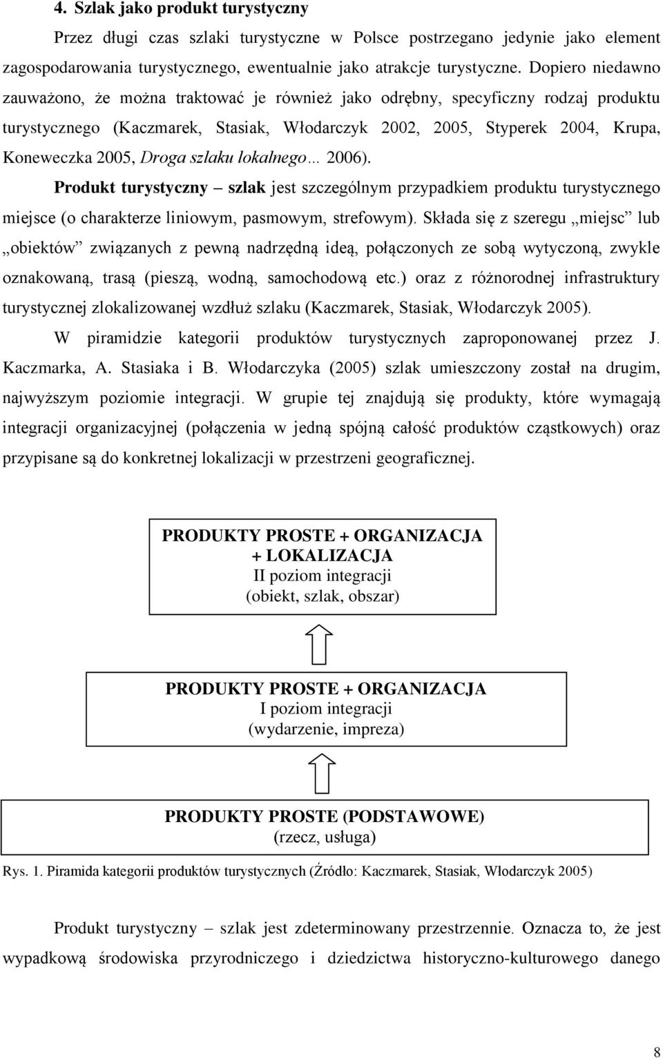 Droga szlaku lokalnego 2006). Produkt turystyczny szlak jest szczególnym przypadkiem produktu turystycznego miejsce (o charakterze liniowym, pasmowym, strefowym).