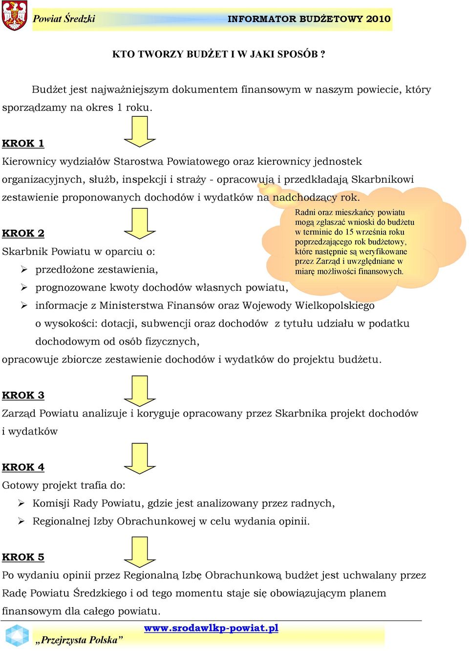 wydatkàw na nadchodzący rok.