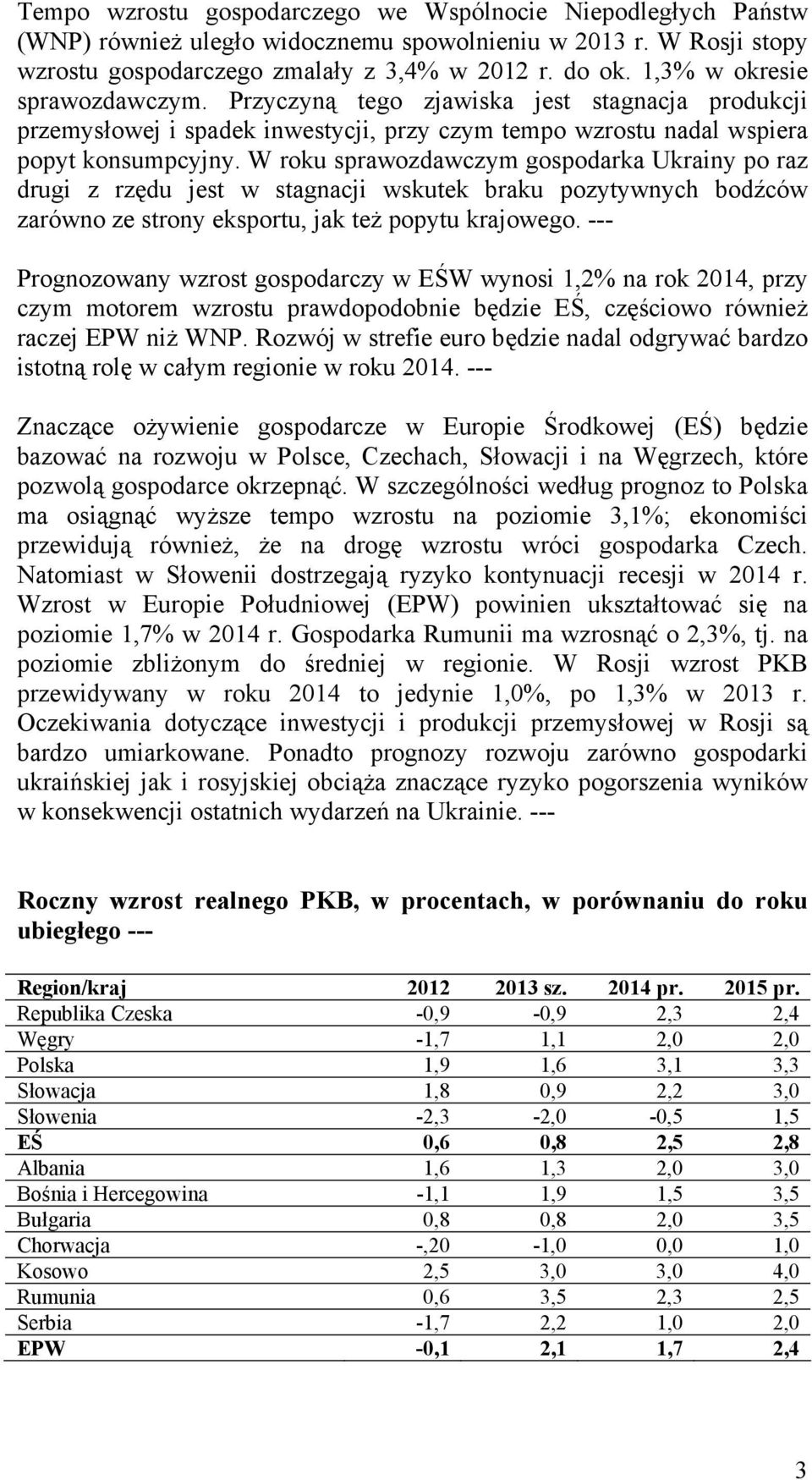 W roku sprawozdawczym gospodarka Ukrainy po raz drugi z rzędu jest w stagnacji wskutek braku pozytywnych bodźców zarówno ze strony eksportu, jak też popytu krajowego.