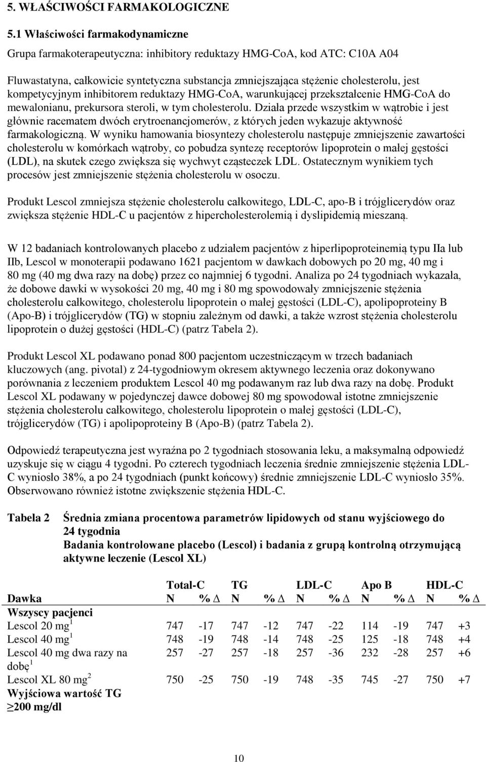 kompetycyjnym inhibitorem reduktazy HMG-CoA, warunkującej przekształcenie HMG-CoA do mewalonianu, prekursora steroli, w tym cholesterolu.