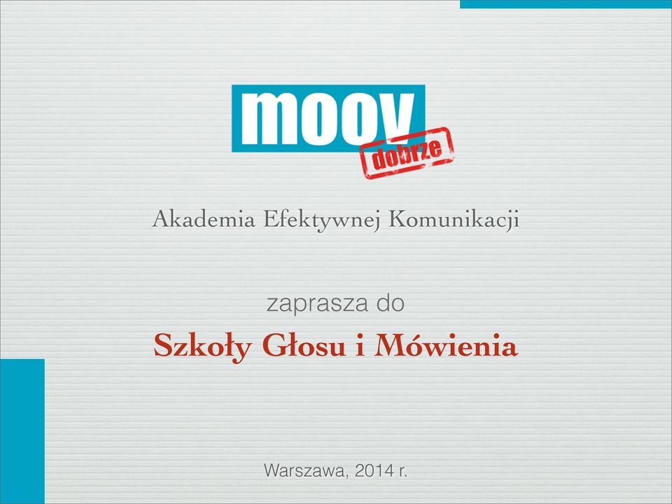 do Szkoły Głosu i