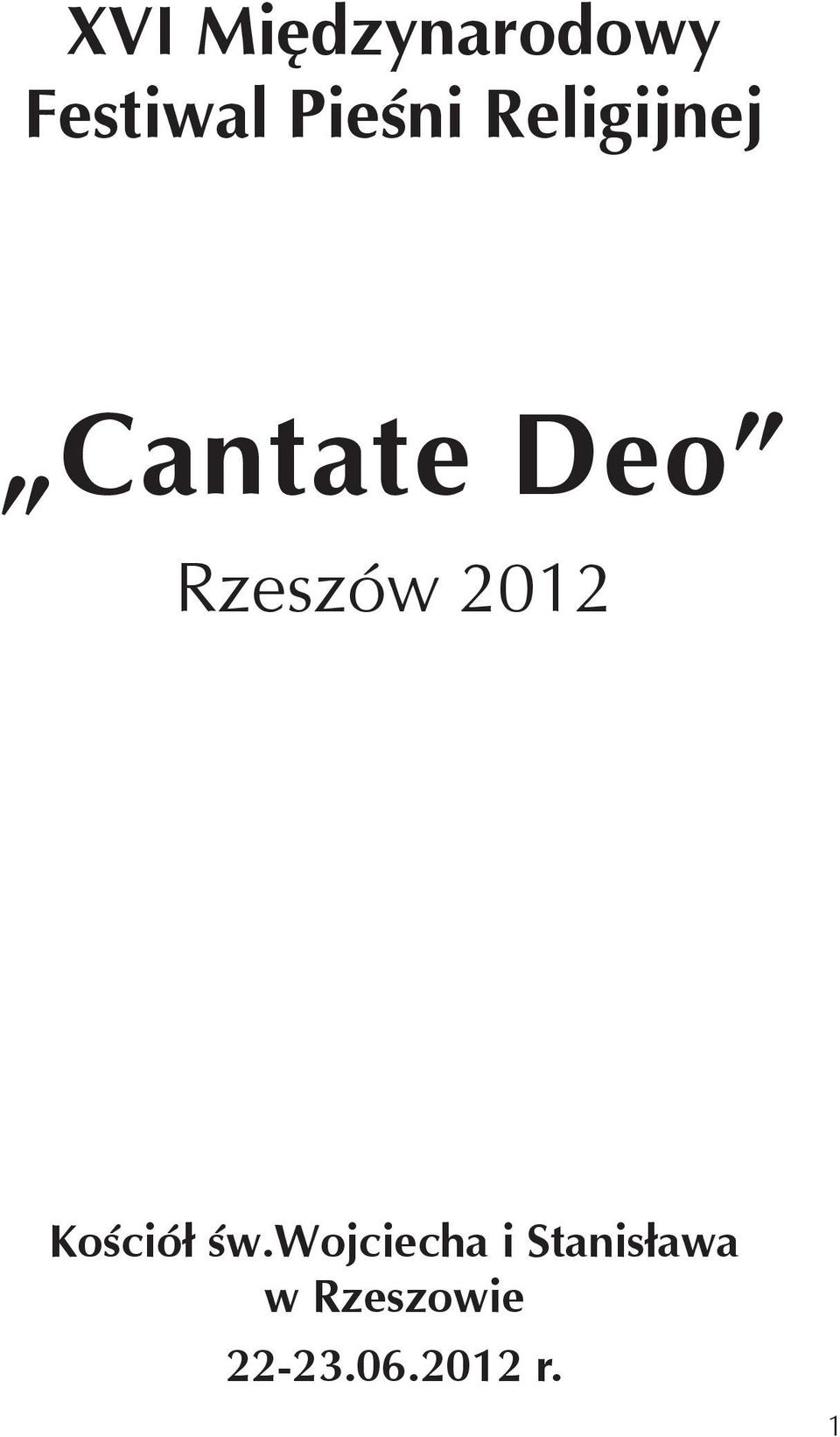 Rzeszów 2012 Koœció³ œw.