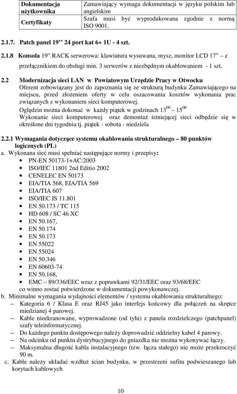 port kat 6+ 1U - 4 szt. 2.