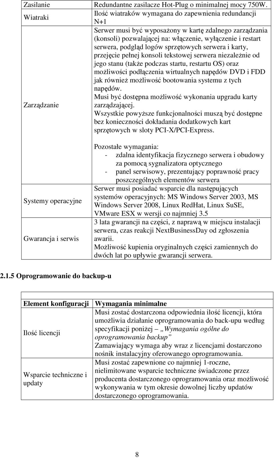 logów sprzętowych serwera i karty, przejęcie pełnej konsoli tekstowej serwera niezaleŝnie od jego stanu (takŝe podczas startu, restartu OS) oraz moŝliwości podłączenia wirtualnych napędów DVD i FDD