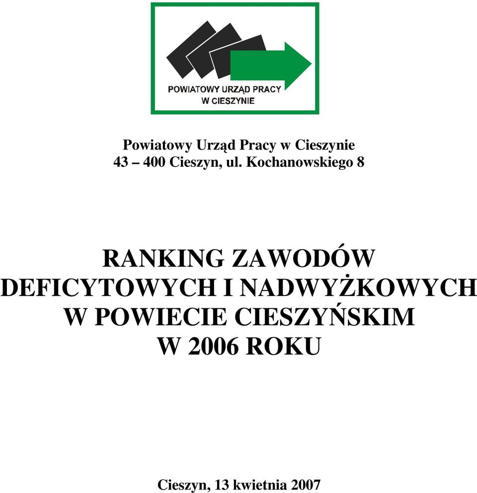 Kochanowskiego 8 RANKING ZAWODÓW