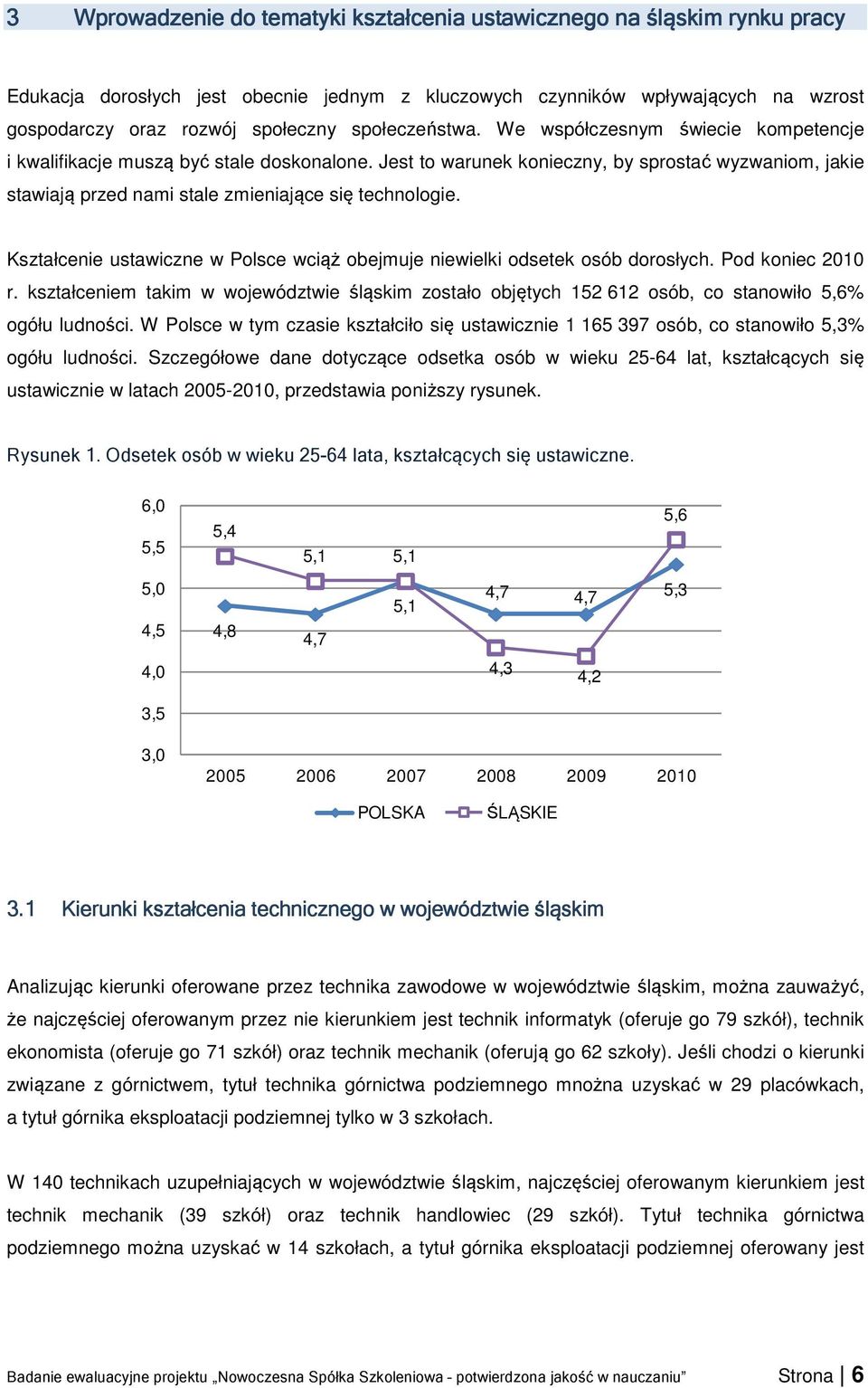 Jest to warunek konieczny, by sprostać wyzwaniom, jakie stawiają przed nami stale zmieniające się technologie. Kształcenie ustawiczne w Polsce wciąż obejmuje niewielki odsetek osób dorosłych.