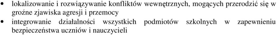 przemocy integrowanie działalności wszystkich podmiotów