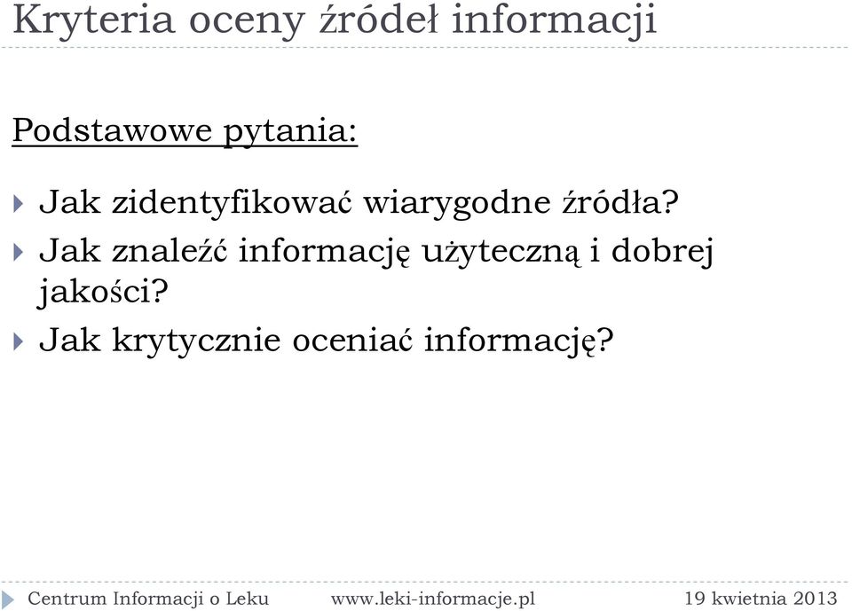 źródła?