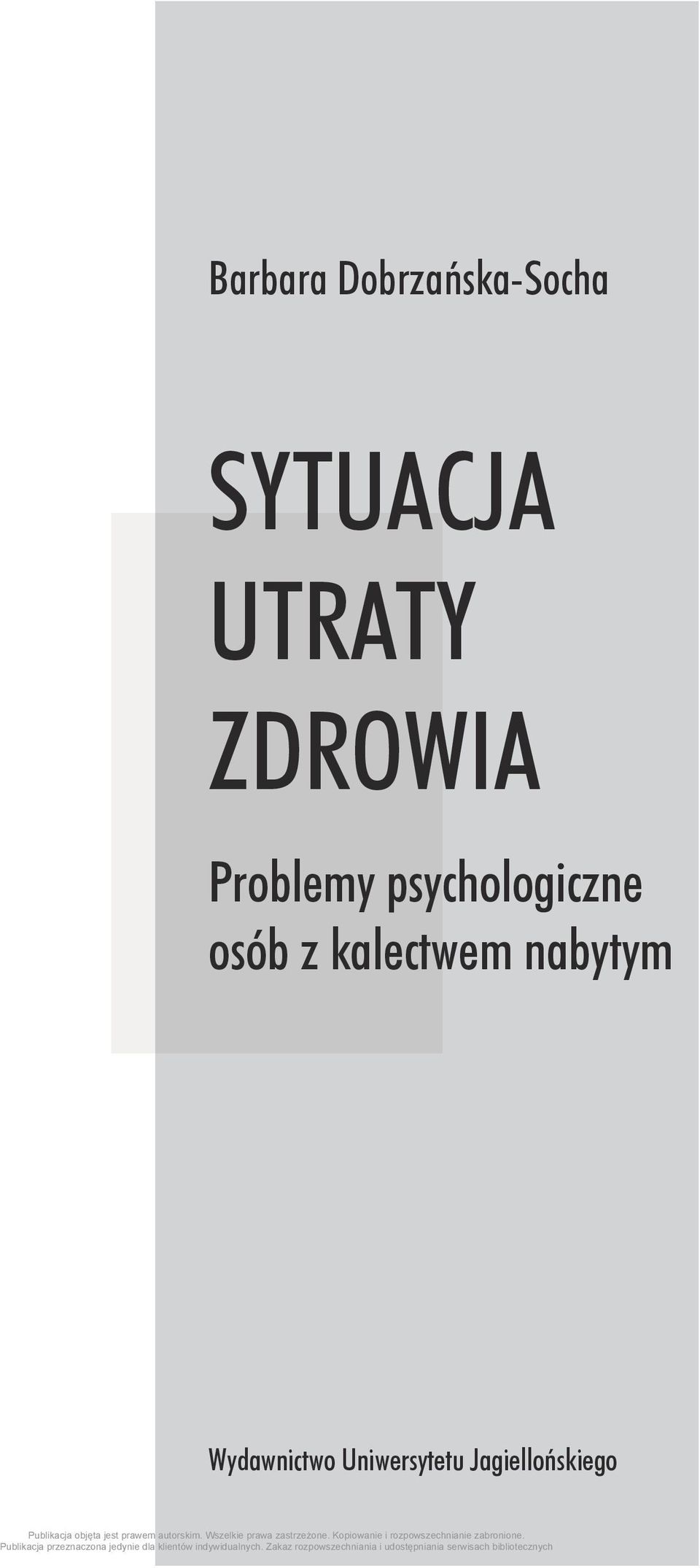 psychologiczne osób z kalectwem