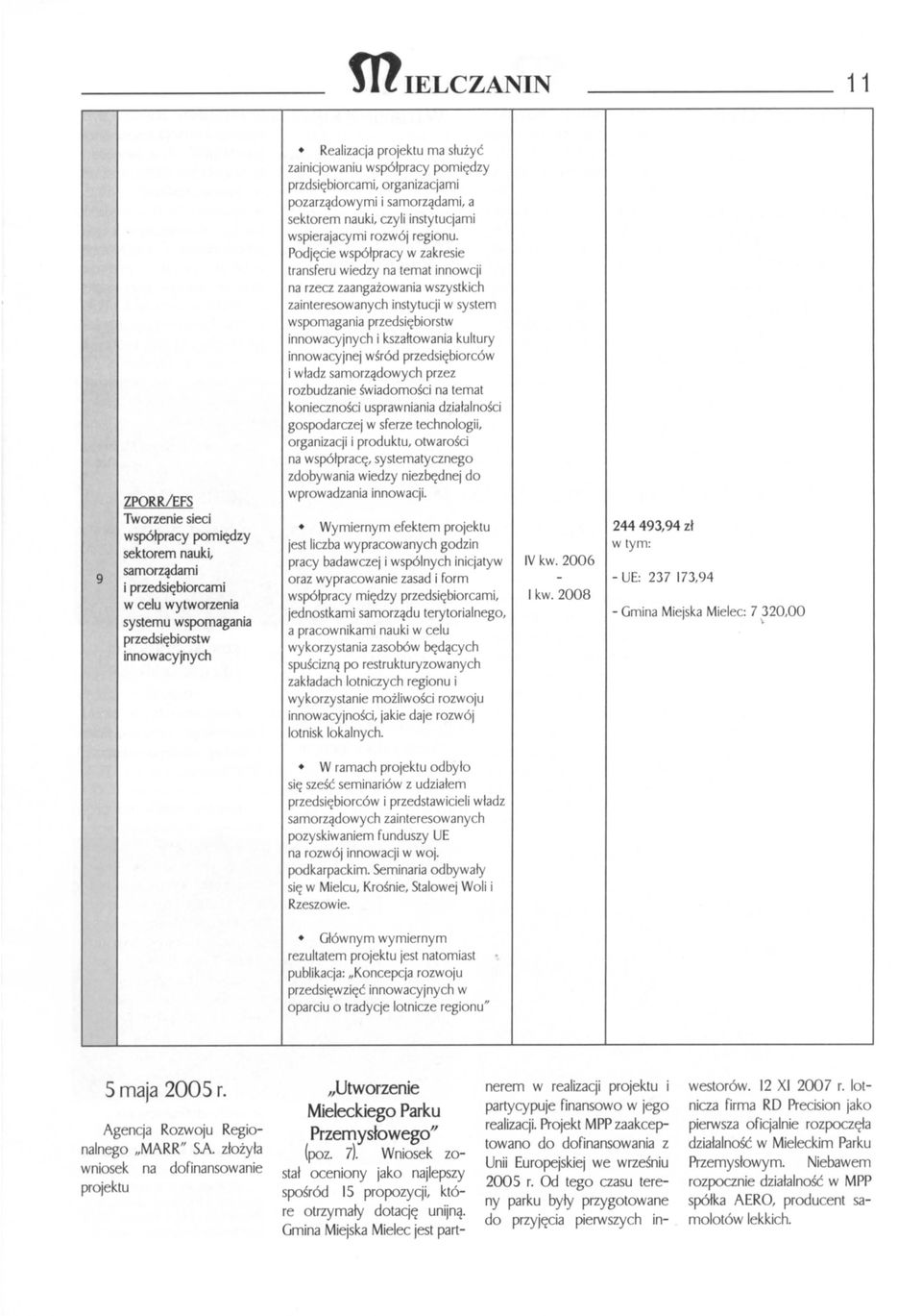 Podjęc ie współpracy w zakresie transferu wiedzy na temat innowcji na rzecz zaangażowania wszystkich zainteresowanych instytucji w system wspomagania przedsiębiorstw innowacyjnych i kszaltowania