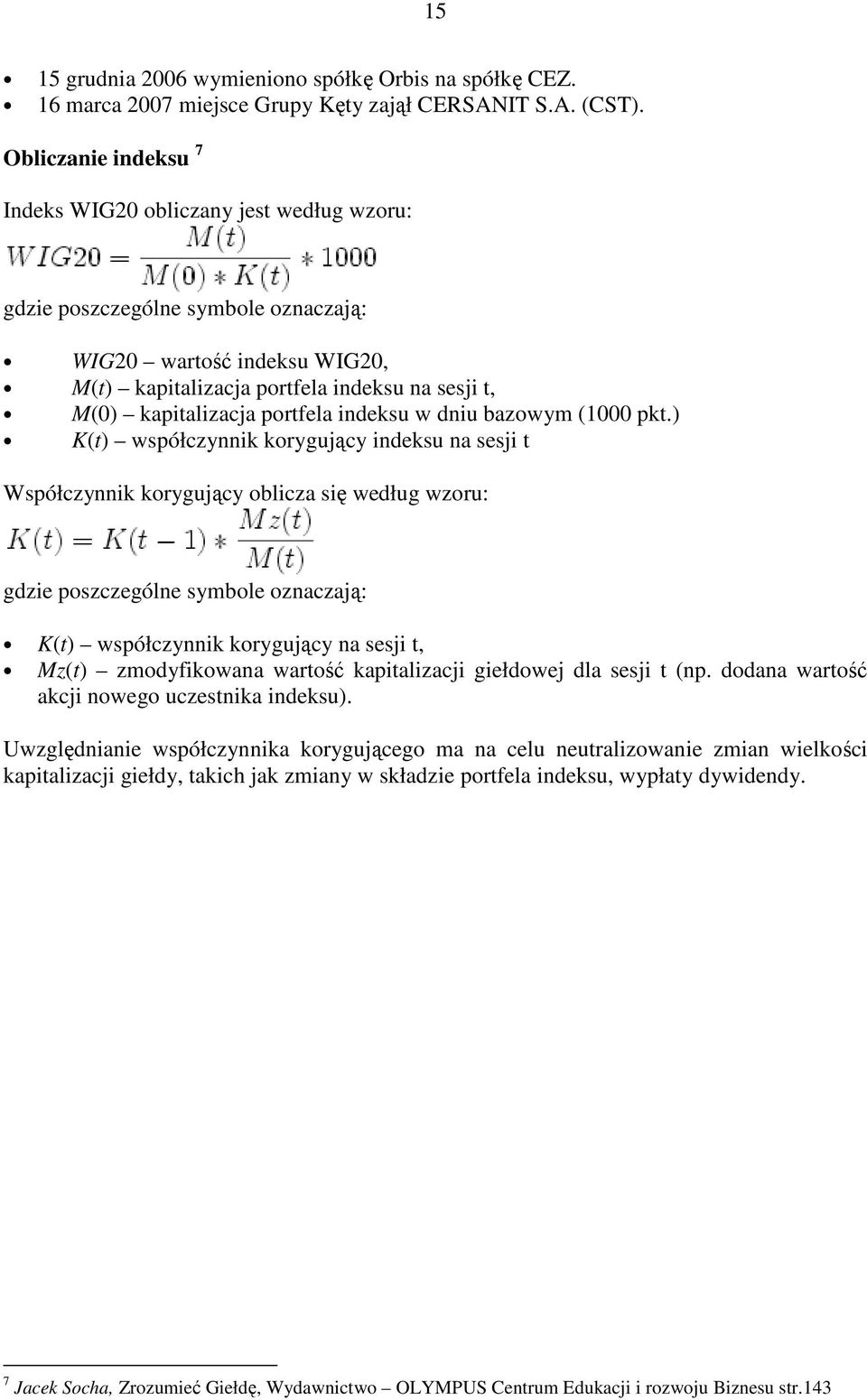 portfela indeksu w dniu bazowym (1000 pkt.