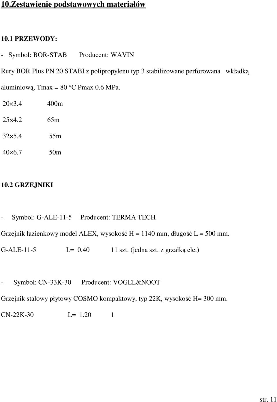 Tmax = 80 C Pmax 0.6 MPa. 20 3.4 400m 25 4.2 65m 32 5.4 55m 40 6.7 50m 10.