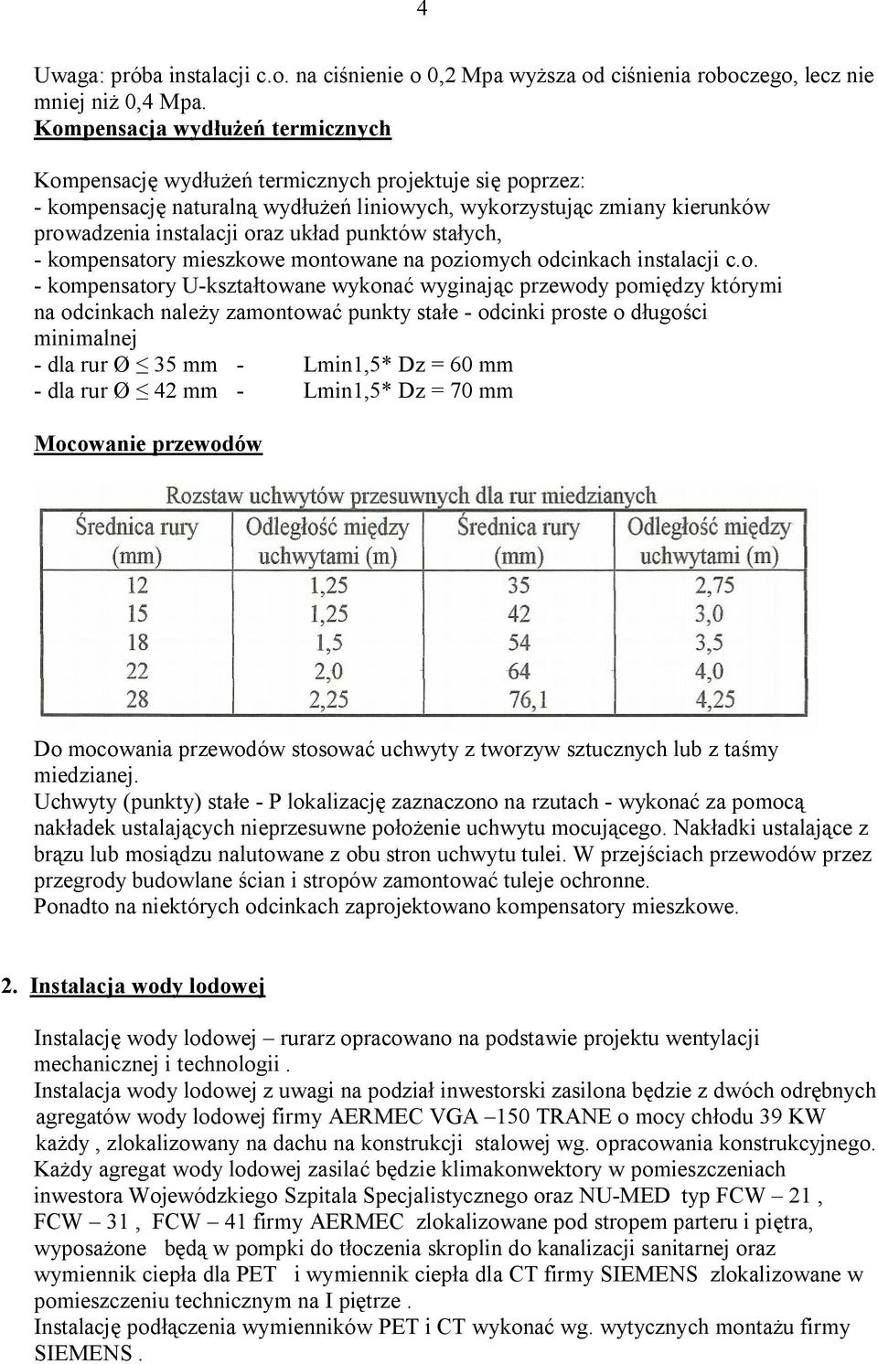 punktów stałych, - kom