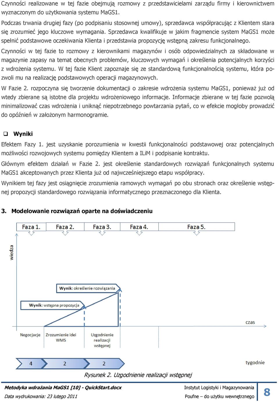 Sprzedawca kwalifikuje w jakim fragmencie system MaGS1 może spełnić podstawowe oczekiwania Klienta i przedstawia propozycję wstępną zakresu funkcjonalnego.