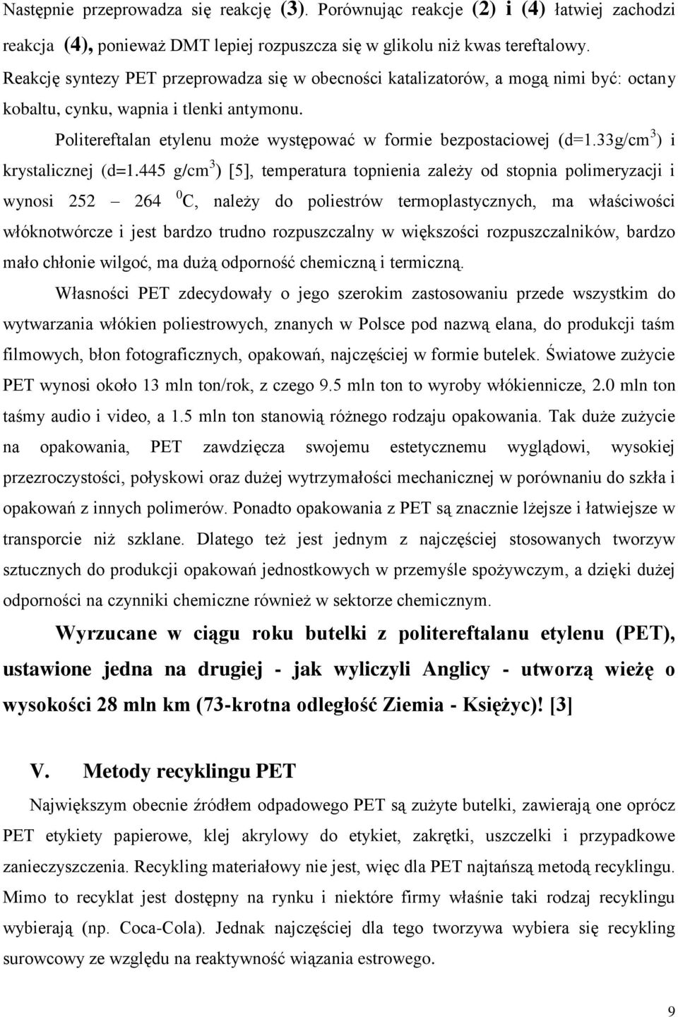 33g/cm 3 ) i krystaliczej (d=1.