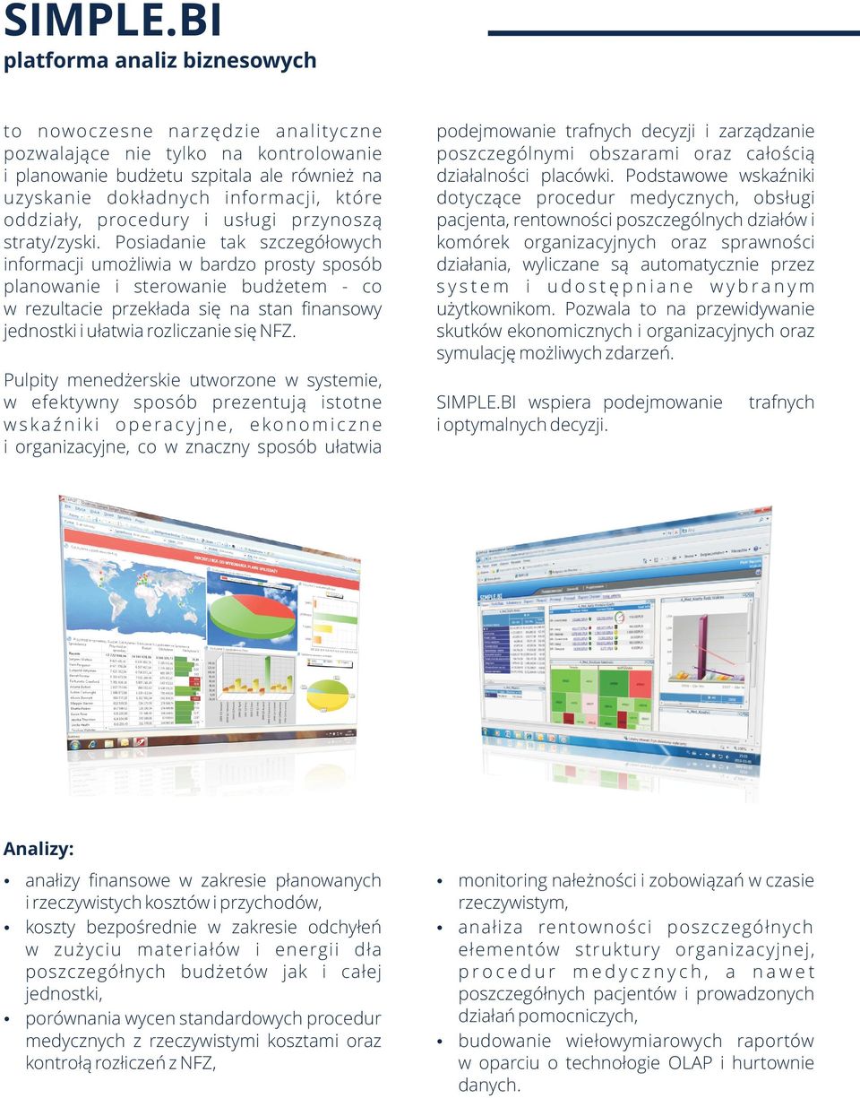 procedury i us³ugi przynosz¹ straty/zyski.