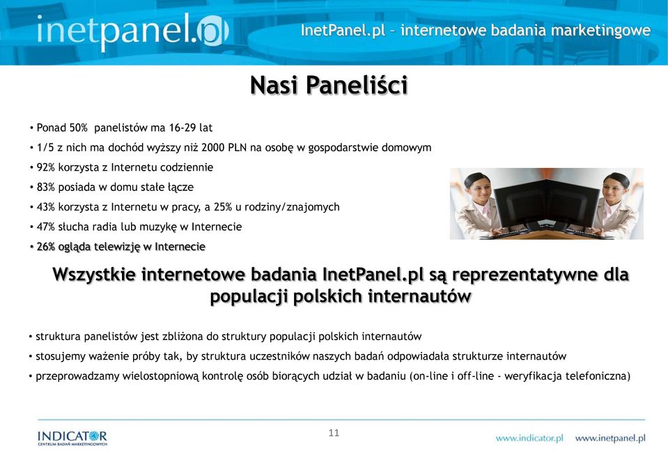 codziennie 83% posiada w domu stałe łącze 43% korzysta z Internetu w pracy, a 25% u rodziny/znajomych 47% słucha radia lub muzykę w Internecie 26% ogląda telewizję w Internecie Wszystkie