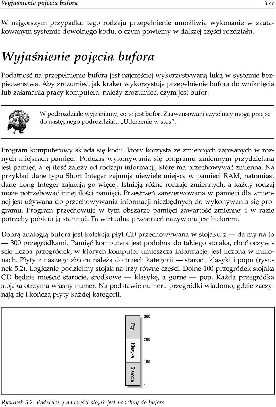 Aby zrozumieć, jak kraker wykorzystuje przepełnienie bufora do wniknięcia lub załamania pracy komputera, należy zrozumieć, czym jest bufor. W podrozdziale wyjaśniamy, co to jest bufor.