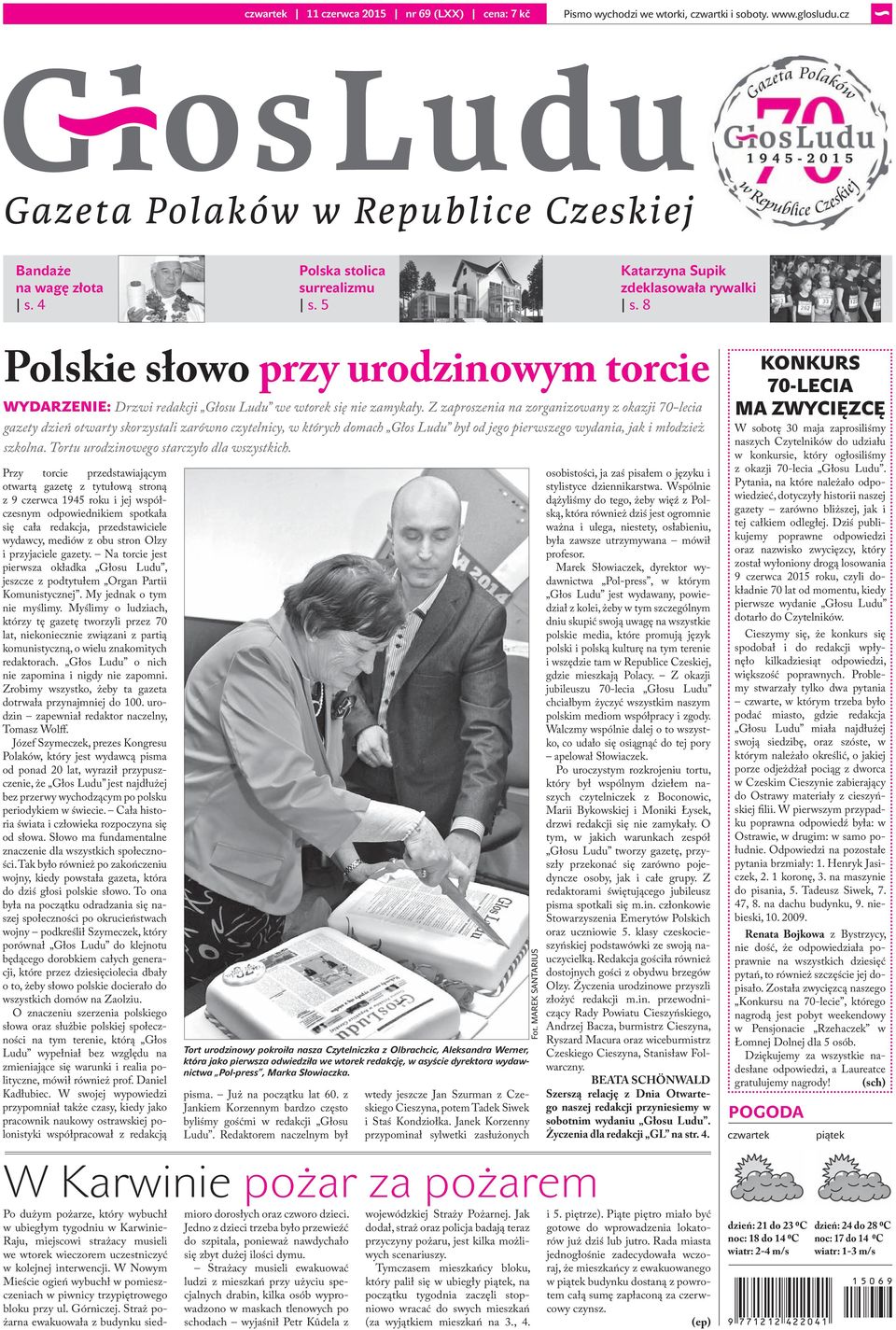 Z zaproszenia na zorganizowany z okazji 70-lecia gazety dzień otwarty skorzystali zarówno czytelnicy, w których domach Głos Ludu był od jego pierwszego wydania, jak i młodzież szkolna.