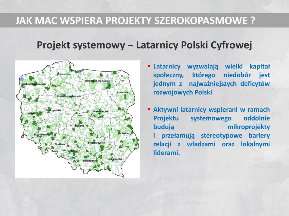 którego niedobór jest jednym z najważniejszych deficytów rozwojowych Polski Aktywni