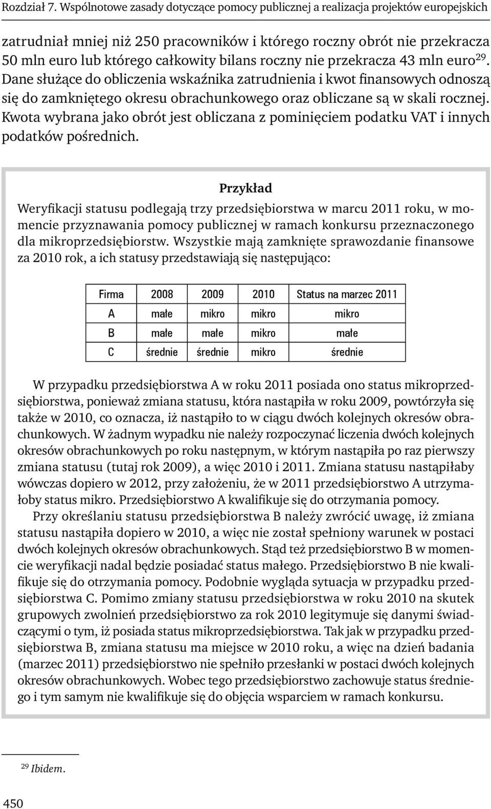 roczny nie przekracza 43 mln euro 29. Dane służące do obliczenia wskaźnika zatrudnienia i kwot finansowych odnoszą się do zamkniętego okresu obrachunkowego oraz obliczane są w skali rocznej.